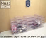 Closet Organizer Kit - 52"